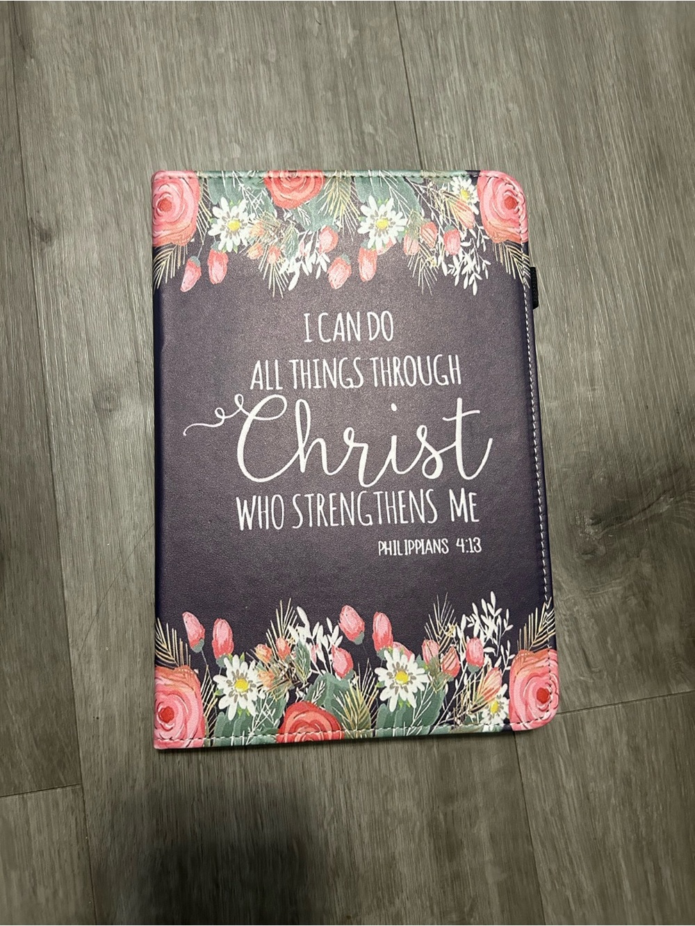 Brand: TBXOSTN Premium PU Leather Stand Case IPad 
Floral Faith Journal Cover